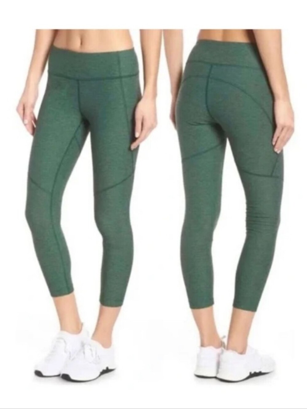 Outdoor Voices Green Heathered 3/4 Leggings